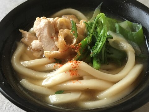 おでんの汁de鶏煮込みうどん♪